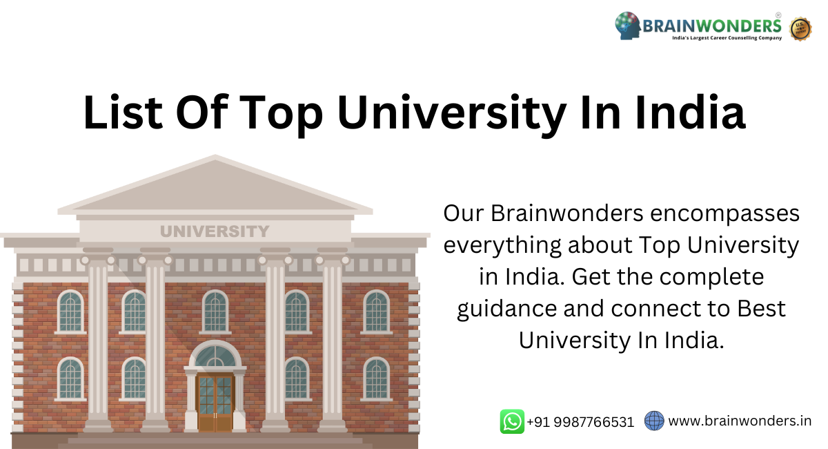List Of Top university In India Brainwonders