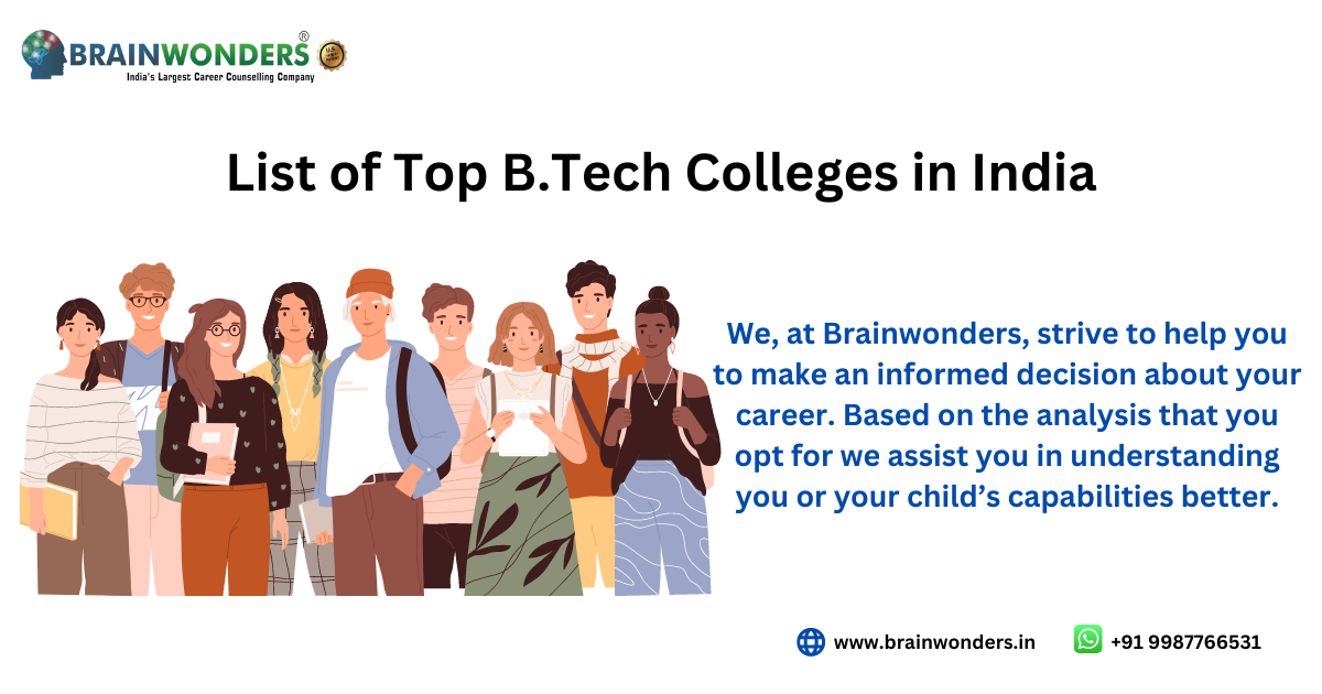 List of Top B.Tech Colleges in India 