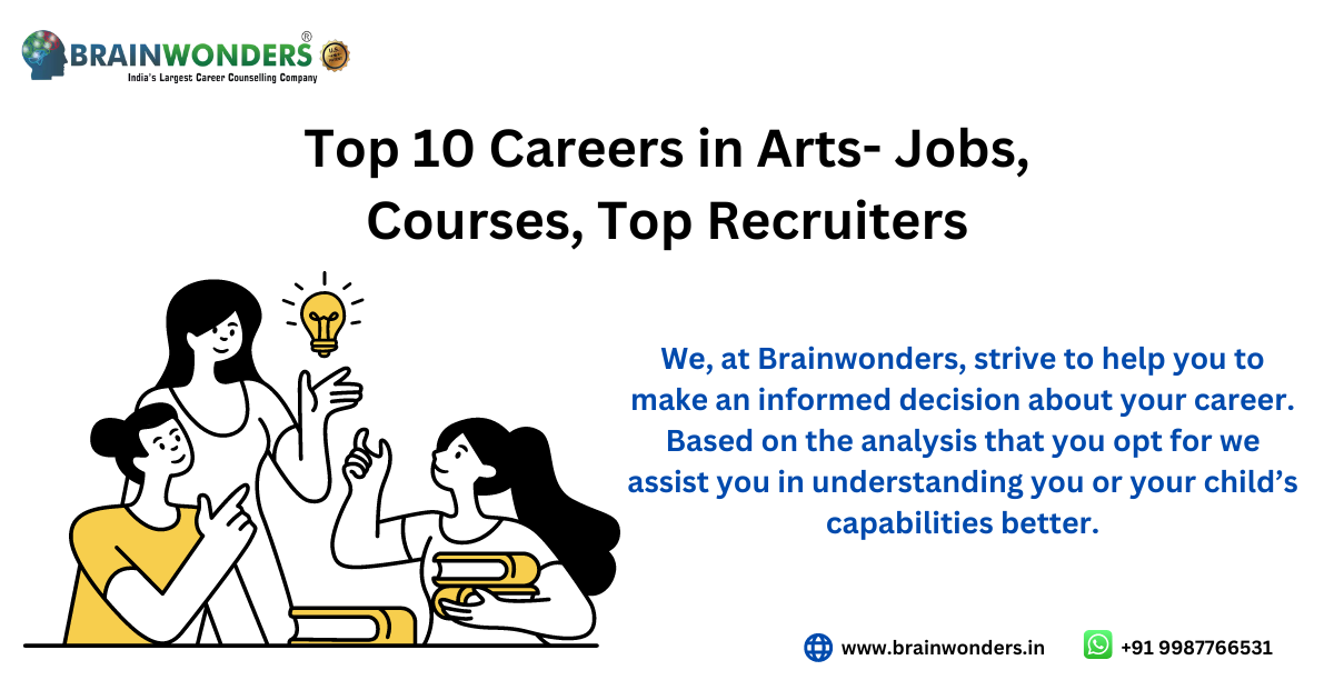 Top 10 Careers in Arts 2023 - Jobs, Courses, Top Recruiters - Brainwonders