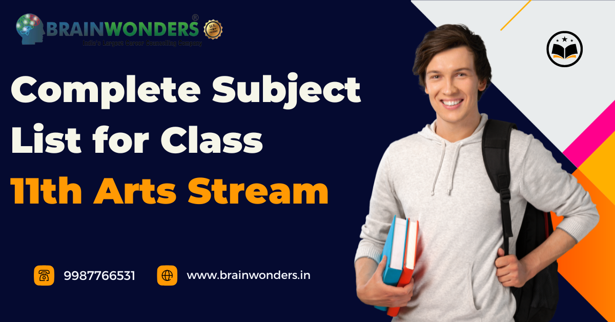 Complete Subject List for Class 11th Arts Stream Brainwonders
